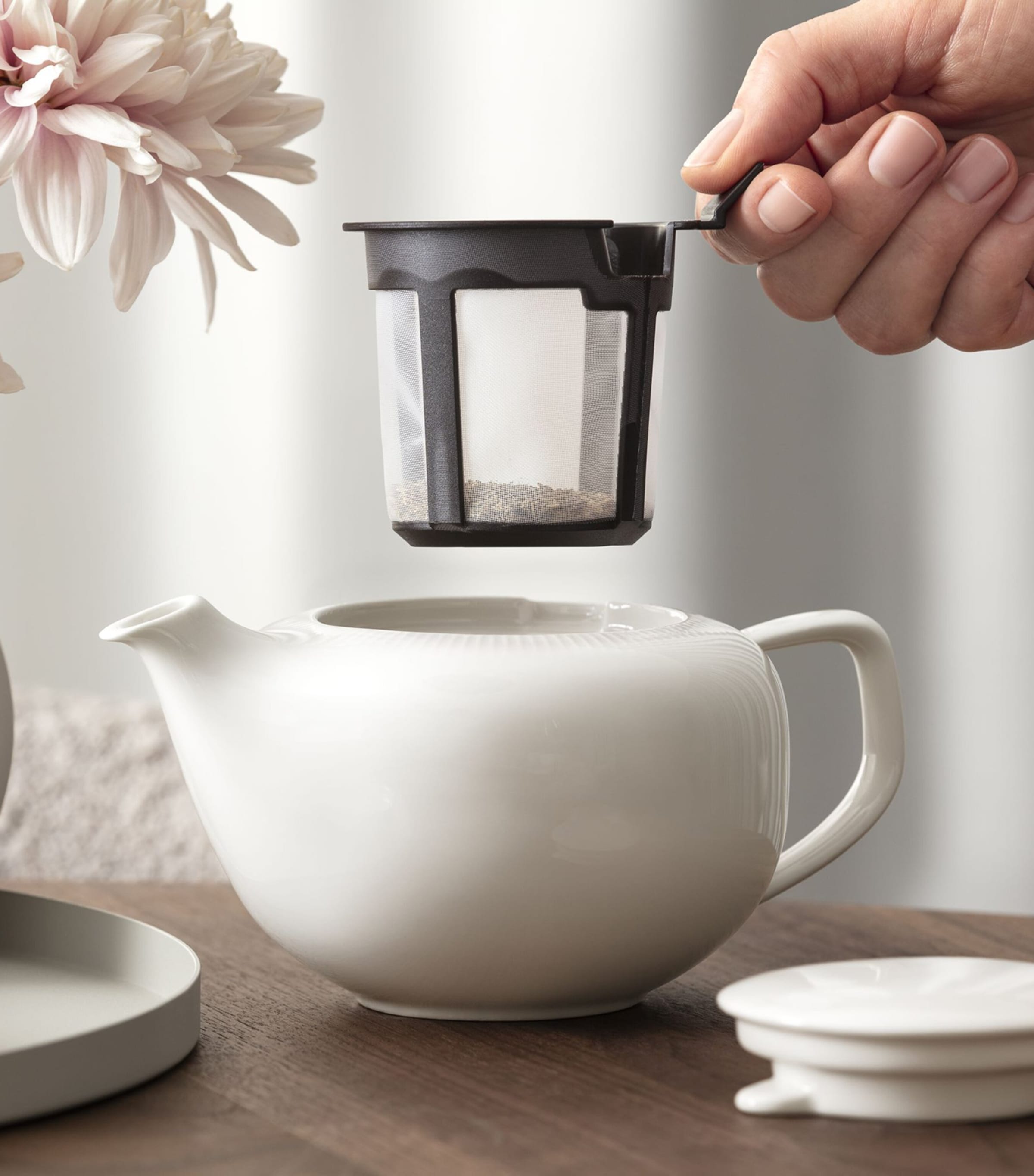 Villeroy & Boch Porcelain Afina Teapot with Filter 440ml (British brand)