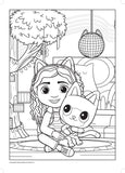 Gabby's Dollhouse jumbo colouring book 160 pages (British brand)