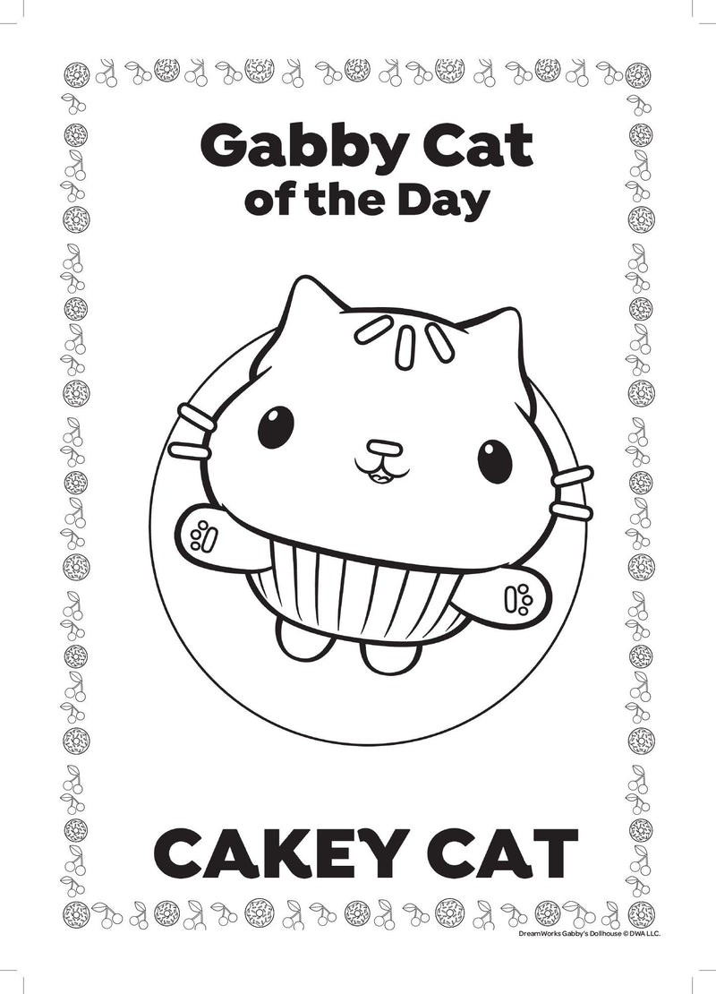Gabby's Dollhouse jumbo colouring book 160 pages (British brand)