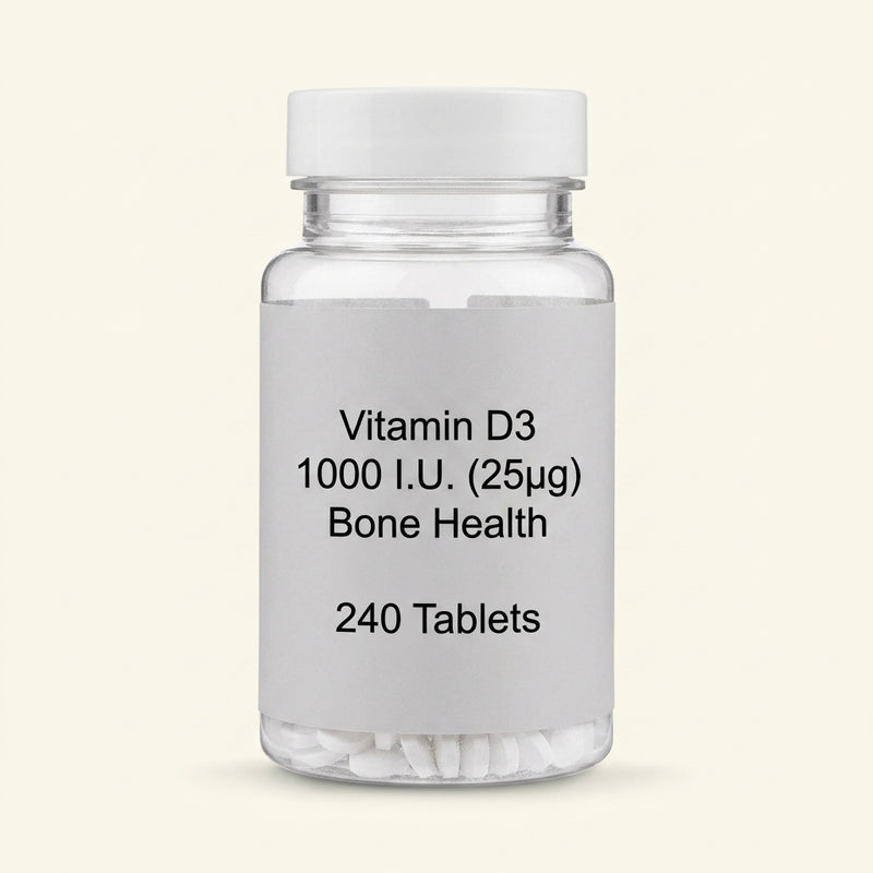 Holland & Barrett Vitamin D3 1000IU 240 Tablets, UK version