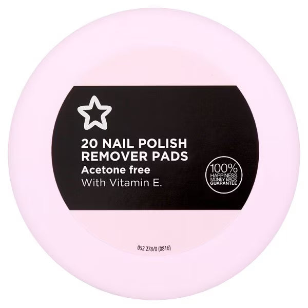 Superdrug Nail Polish Remover Pads Vitamin E (British brand)