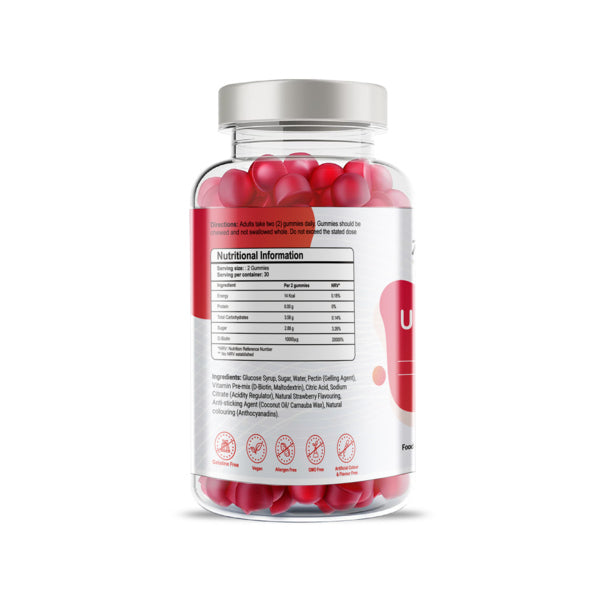 Pharmanostix Ultra Biotin gummies 60 count, imported from the UK