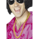 Smiffys bling neckchain gold large links (British brand)