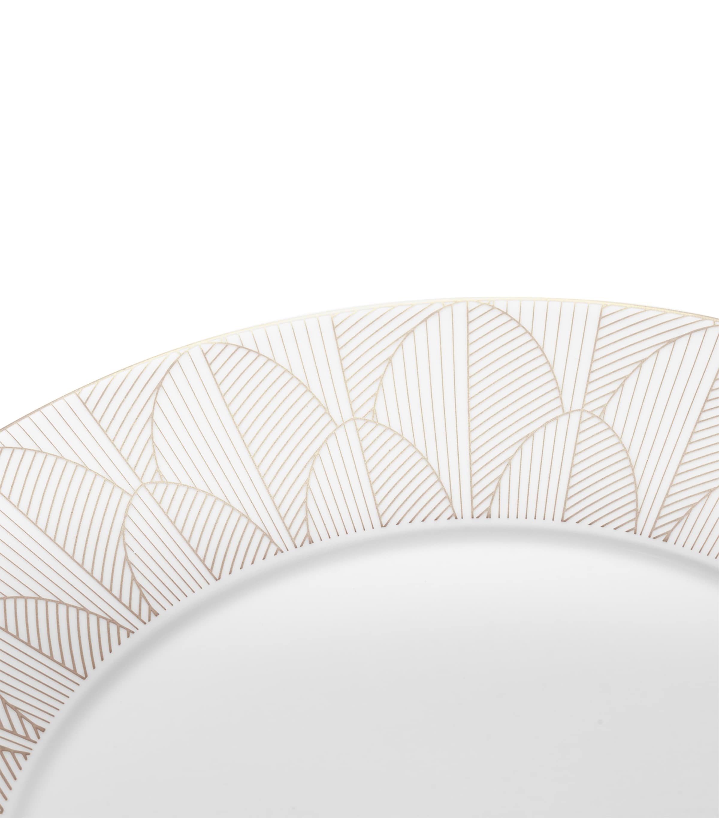 Christofle porcelain Malmaison Platinum Impériale dinner plate 27cm - British product