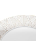 Christofle porcelain Malmaison Platinum Impériale dinner plate 27cm - British product