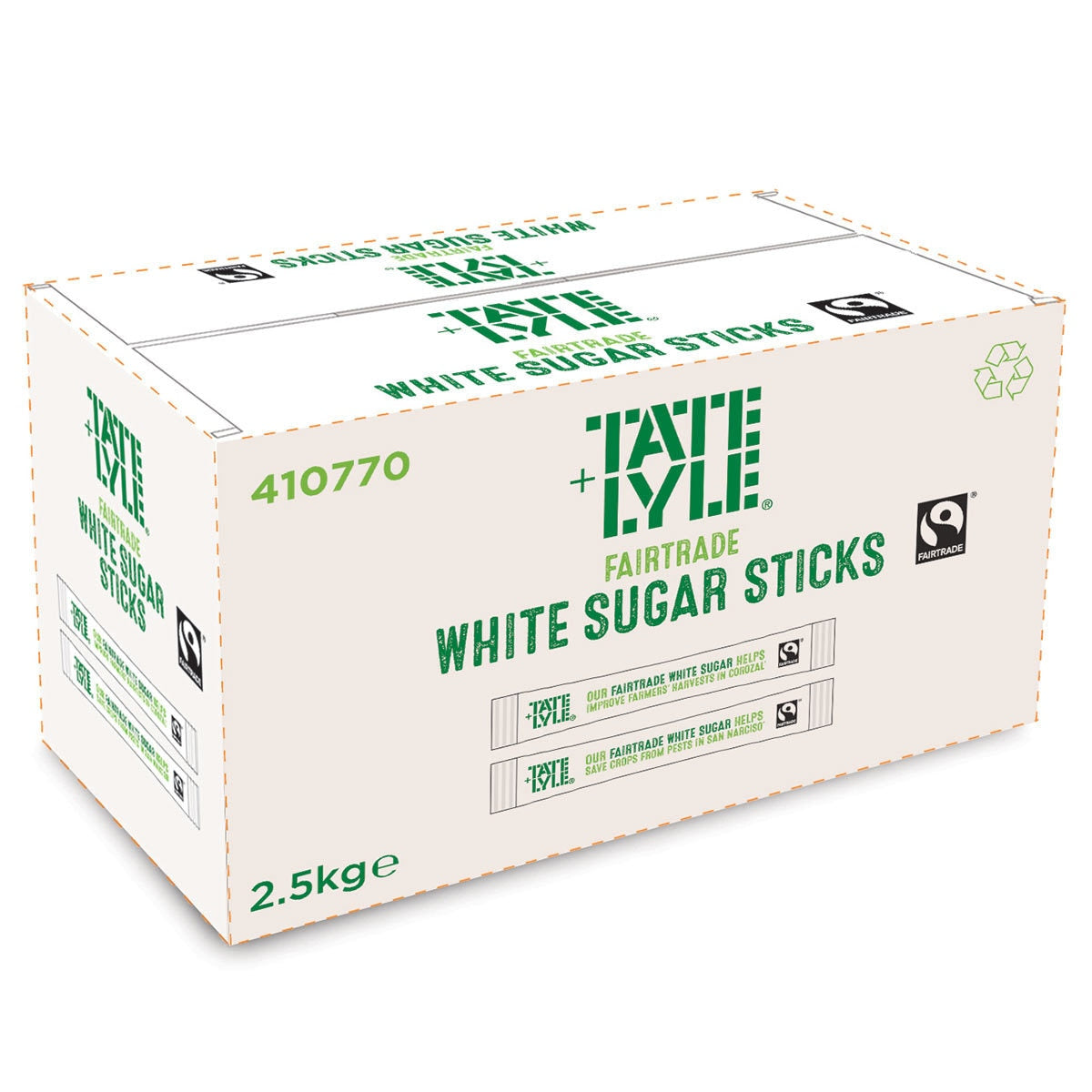 Tate & Lyle Fairtrade Granulated Sugar Sticks 1000 Pack (British brand)
