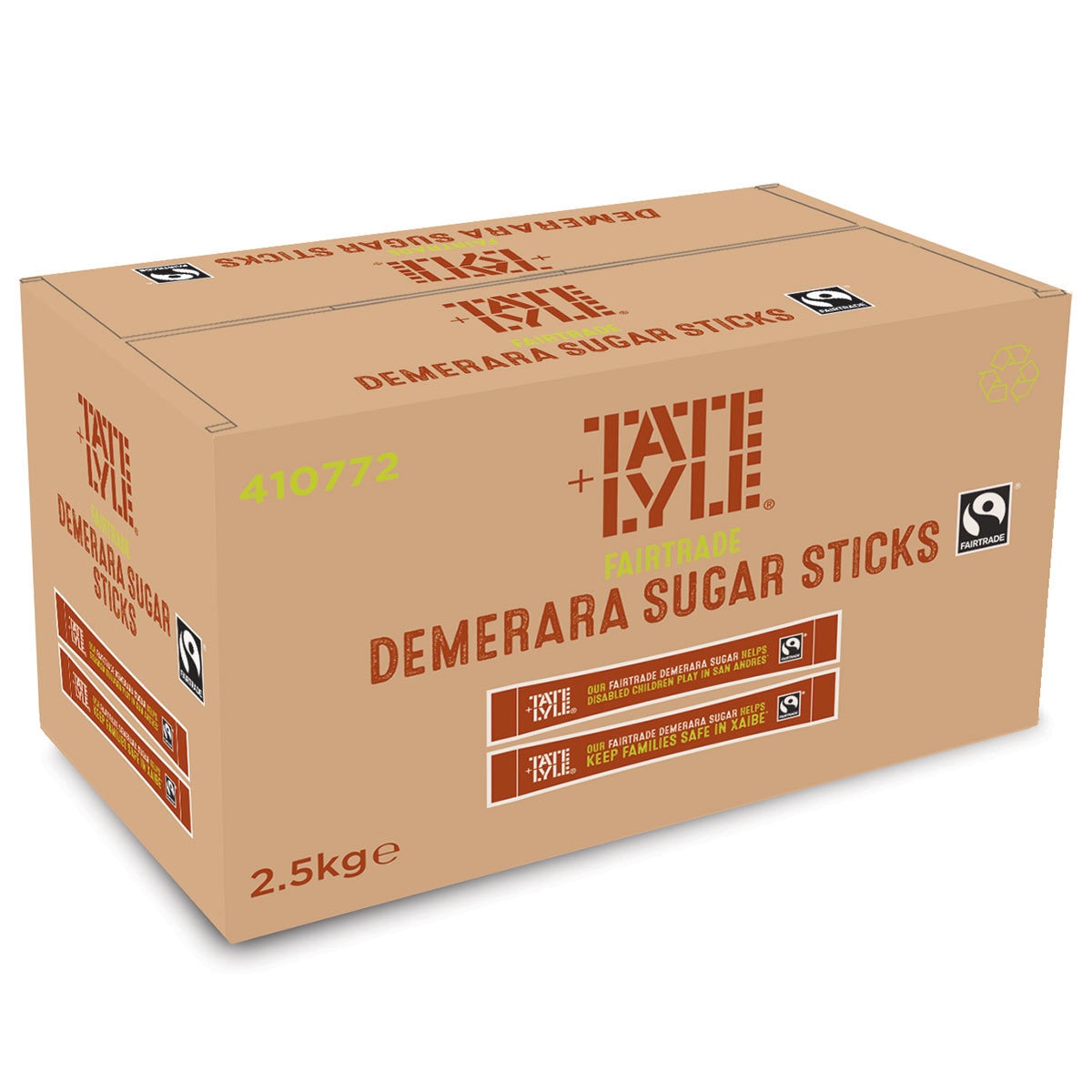 Tate & Lyle Fairtrade Demerara Sugar Sticks 1000 Pack (British brand)