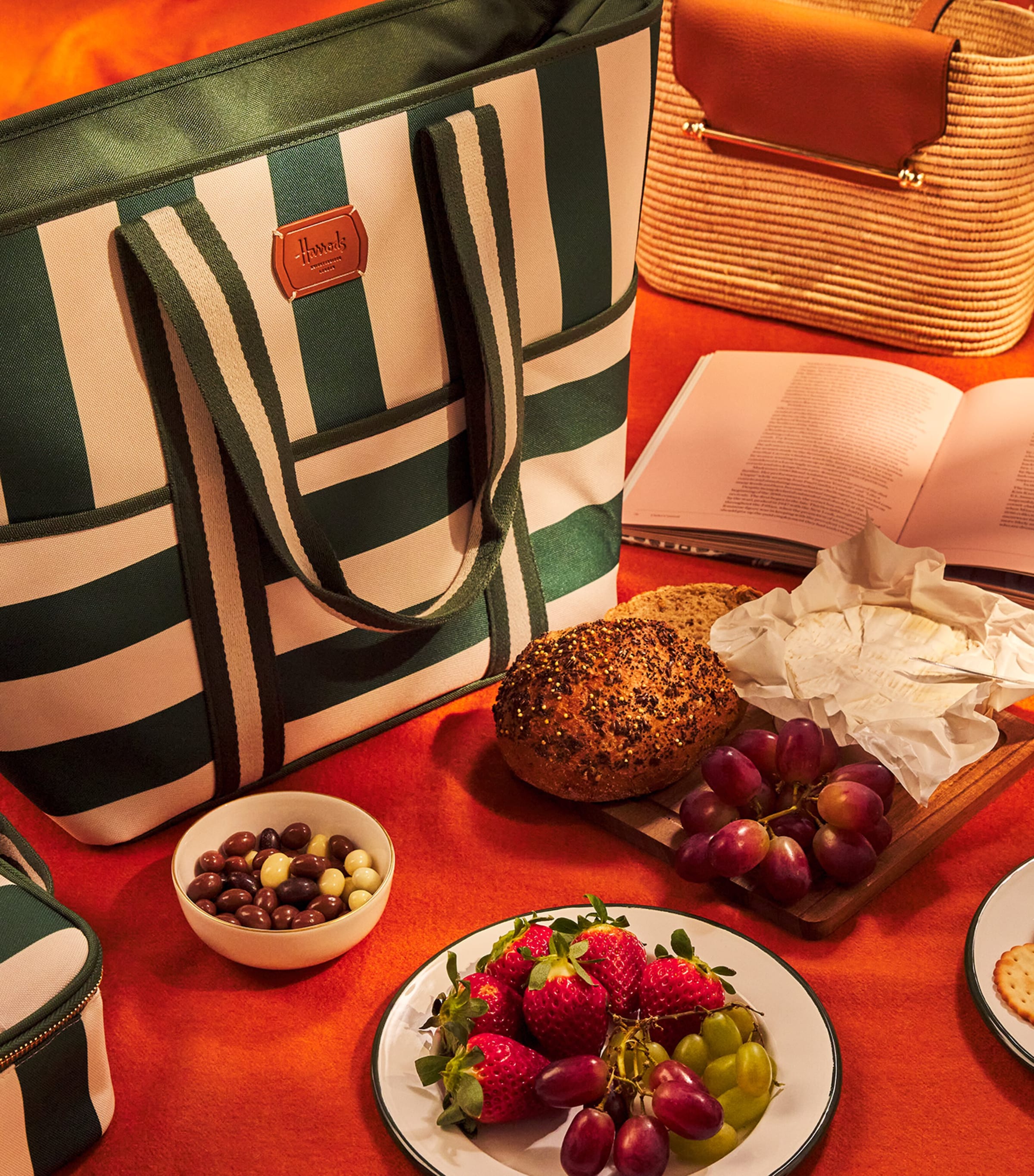 Harrods striped cooler tote bag, UK version