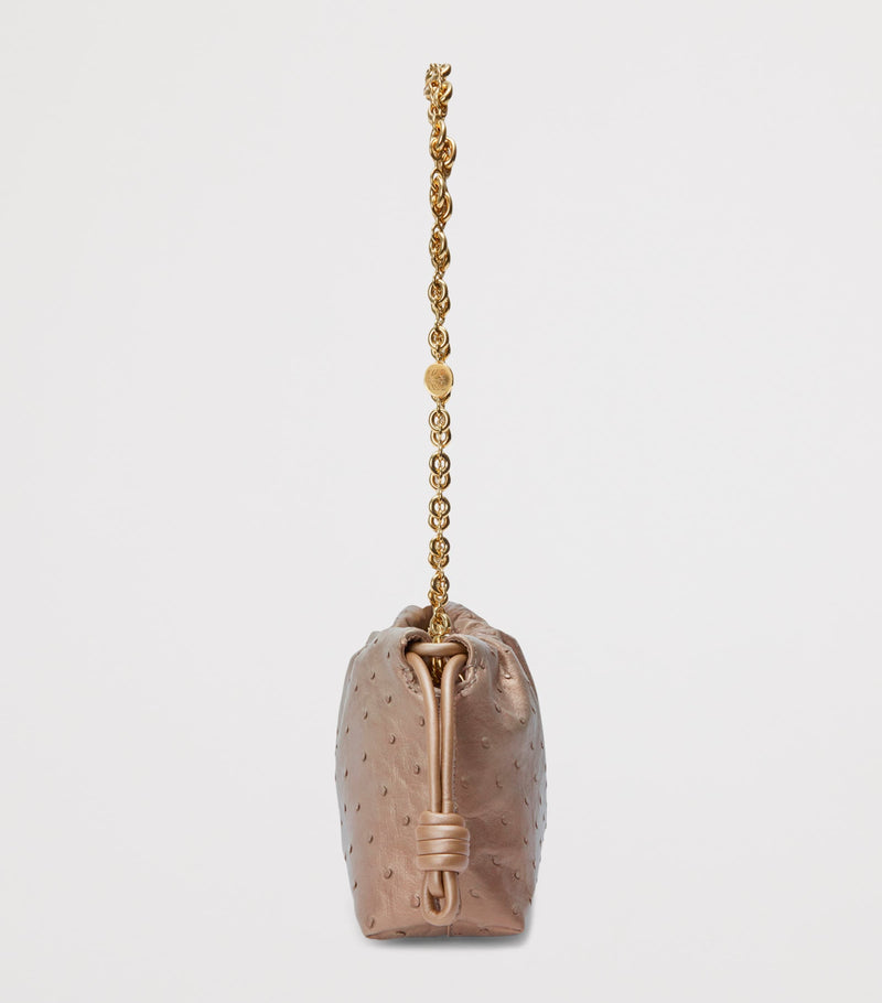 LOEWE Flamenco clutch bag ostrich leather, imported from the UK