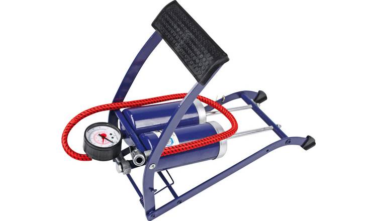 Simple Value double barrel foot pump - British product