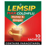 Lemsip Max Powder for Oral Solution Honey & Ginger Flavour Sachets x10 GOODS Sainsburys   