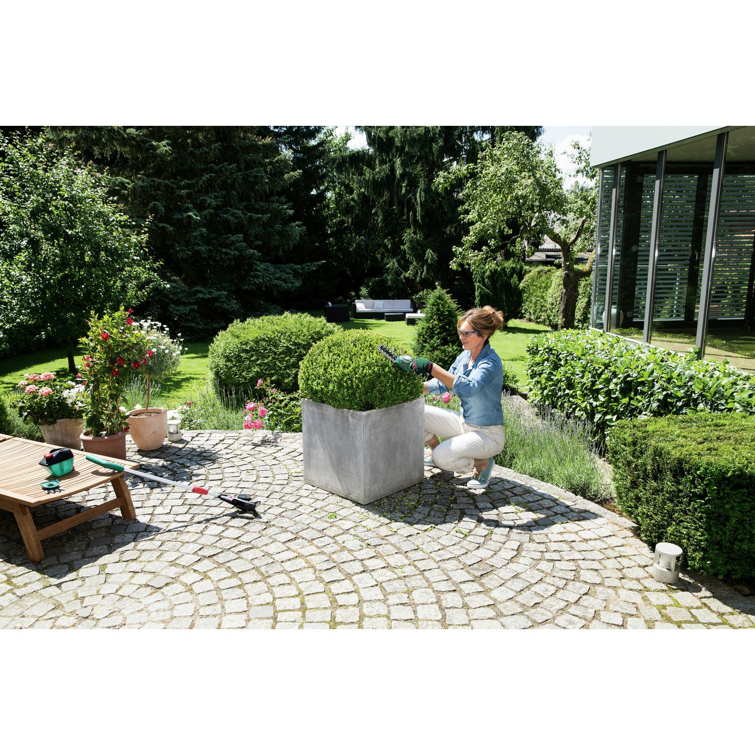 Bosch cordless shrub and grass shear 12cm - British product