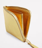 Comme Des Garçons gold-tone leather card holder compact - British product