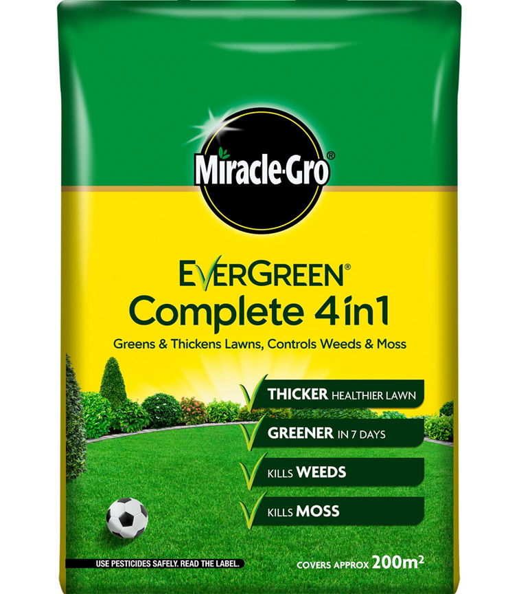 Miracle Gro Complete 4 In 1 - Lawn Food, Weed and Moss Control