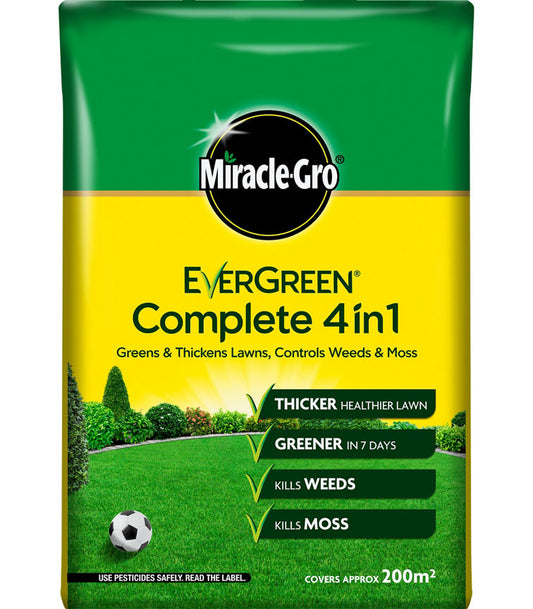 Miracle Gro Complete 4 In 1 - Lawn Food, Weed and Moss Control GOODS ASDA   