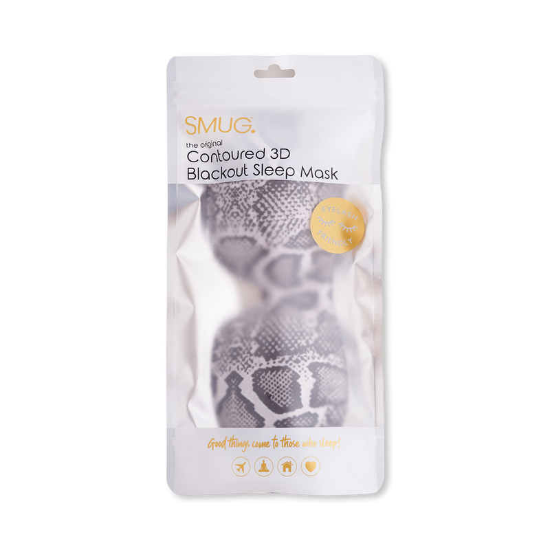 SMUG contoured sleep mask snake design (British brand)
