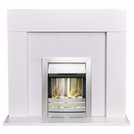 Adam Miami electric fire suite with Helios inset white - British product
