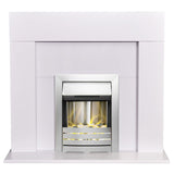 Adam Miami electric fire suite with Helios inset white - British product