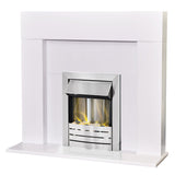 Adam Miami electric fire suite with Helios inset white - British product