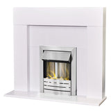 Adam Miami electric fire suite with Helios inset white - British product