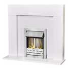 Adam Miami electric fire suite with Helios inset white - British product