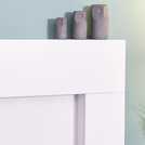 Adam Miami electric fire suite with Helios inset white - British product