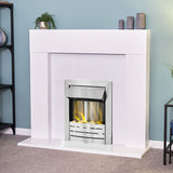 Adam Miami electric fire suite with Helios inset white - British product