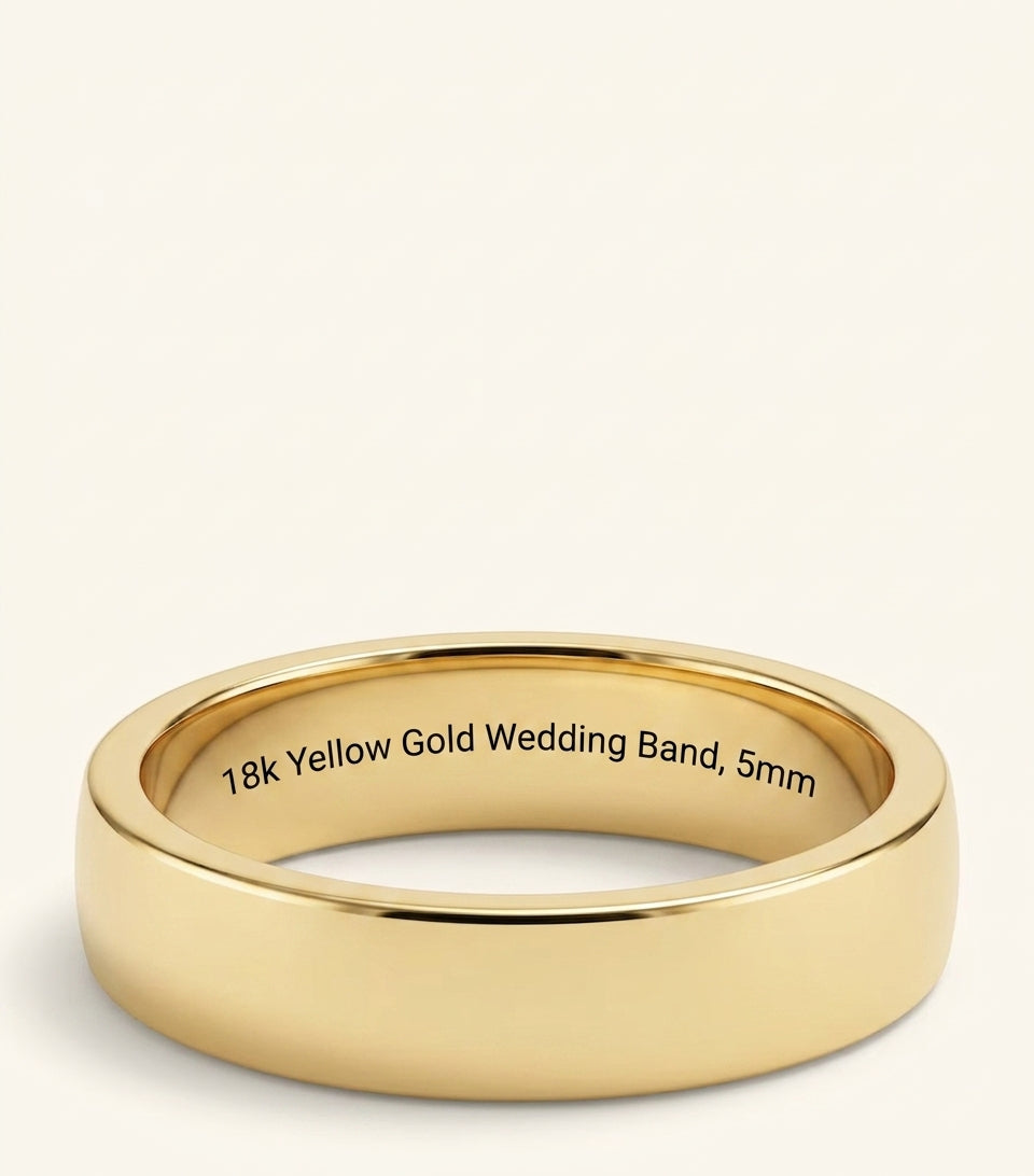 Cartier d'Amour wedding ring 18k yellow gold 5mm, UK version