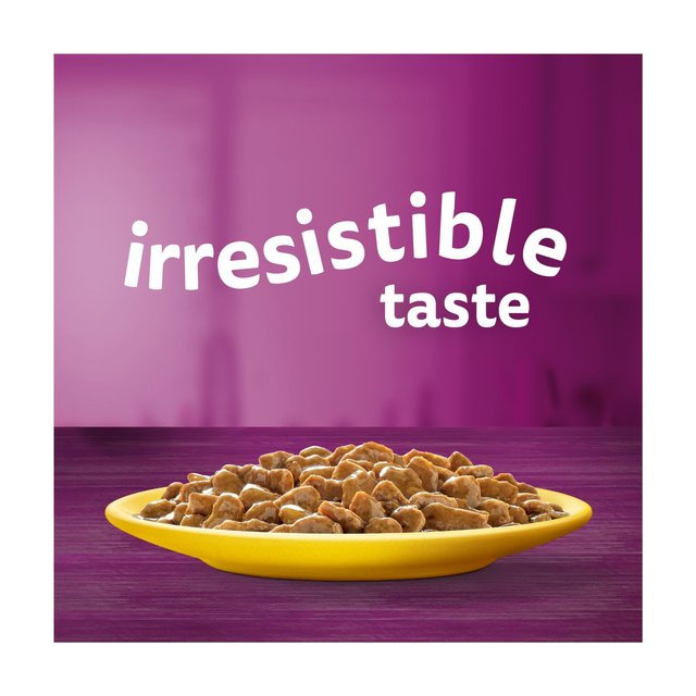 WHISKAS 1+ Cat Pouches Poultry Feasts in Gravy 12 x 85g