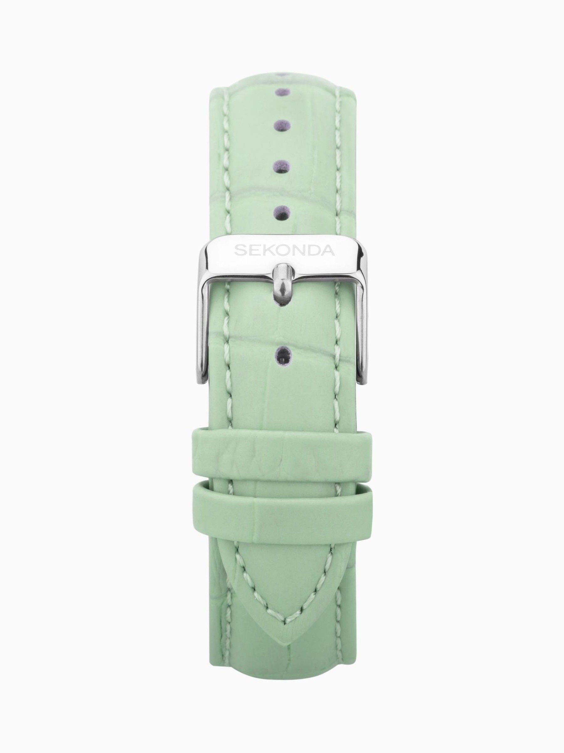 Sekonda Green Taylor Leather Strap Watch