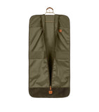 Bric's travel garment bag in olive hue - British product