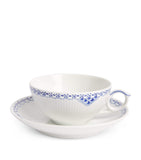 Royal Copenhagen porcelain teacup and saucer set with floral print, 200ml, imported from the UK