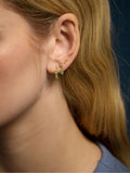 Accessorize gold-plated Aventurine earring set 4-pack, imported from the UK