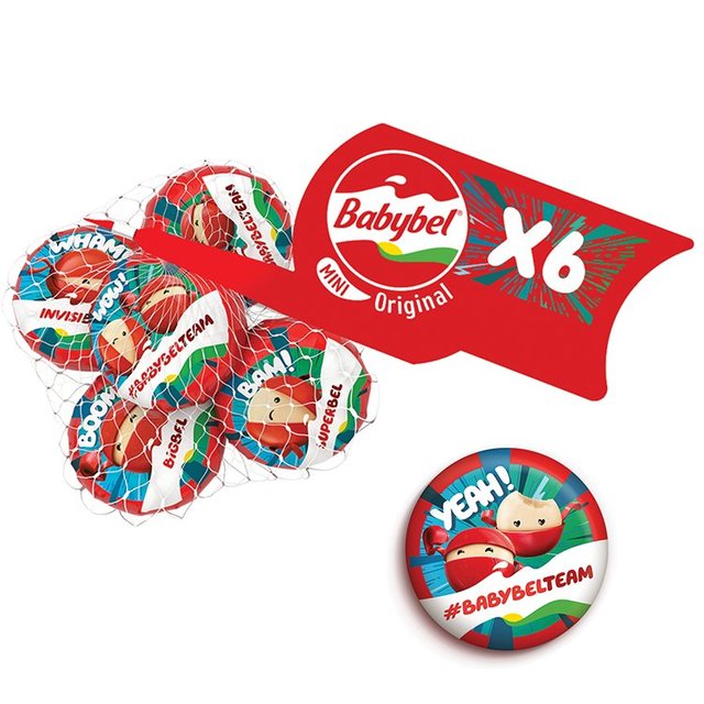 Mini Babybel Original Cheese Snacks   6 x 20g