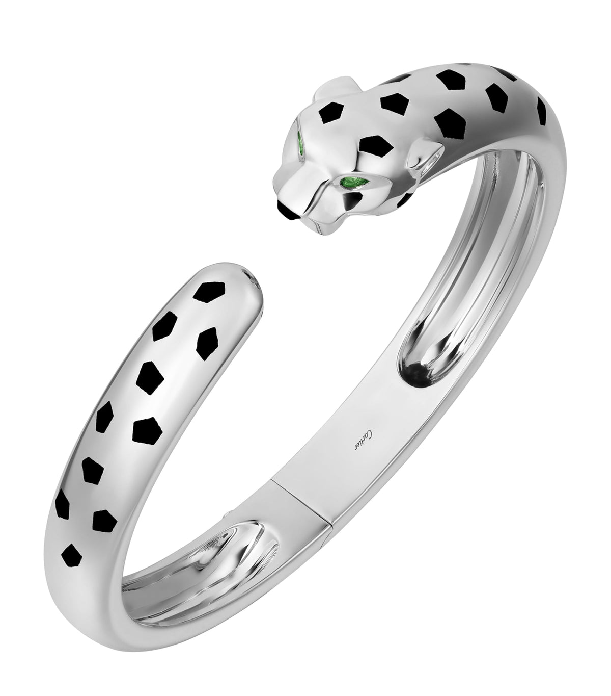 Cartier Panthère white gold bracelet tsavorite garnet onyx - British product