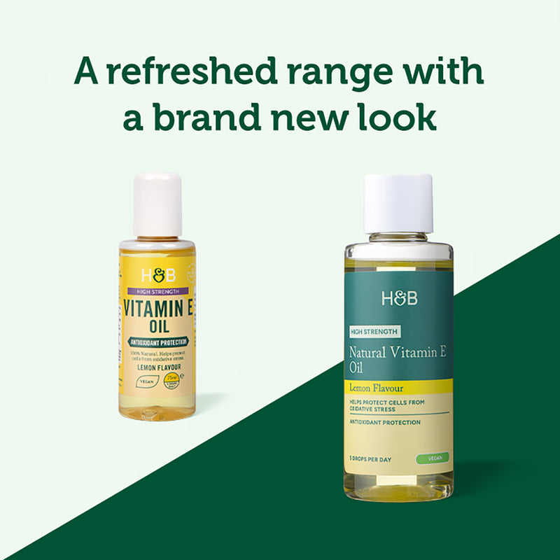 Holland & Barrett Vitamin E Oil Lemon 75ml, imported from the UK