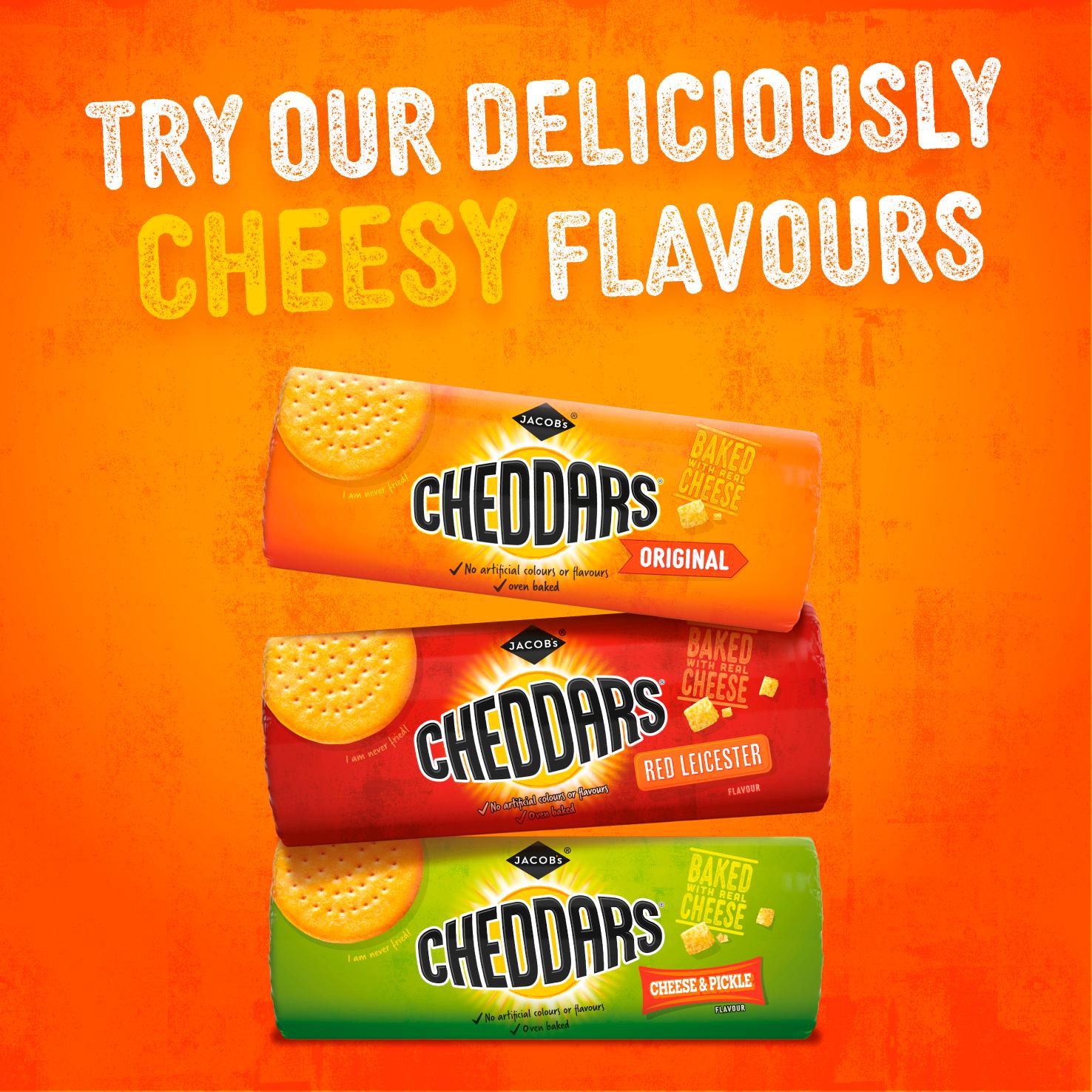 Jacob's Baked Cheddars cheese biscuits twin pack 2x150g (British brand)