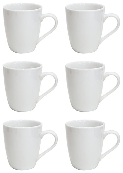 Argos Argos Essentials Hvite porselenskopper Sett med 6 - Kjøp online hos McGrocer