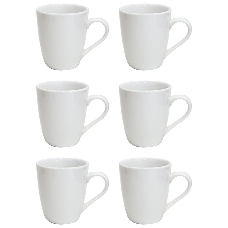 Argos white porcelain mugs set of 6 - British product