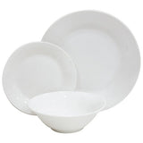 Argos white porcelain dinner set 12 piece, imported from the UK