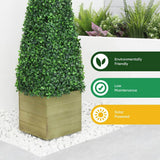 Streetwize artificial obelisk topiary with solar lights 83cm, imported from the UK
