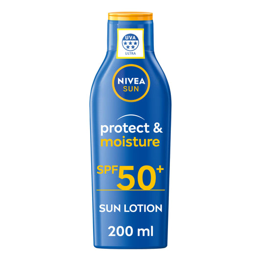 Nivea Sun Protect & Moisture Sun Cream Lotion SPF50+ 200ml Sun cream Sainsburys   