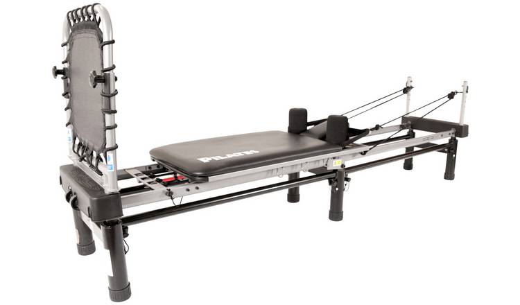 AeroPilates black Pilates reformer stand fitness equipment (British brand)