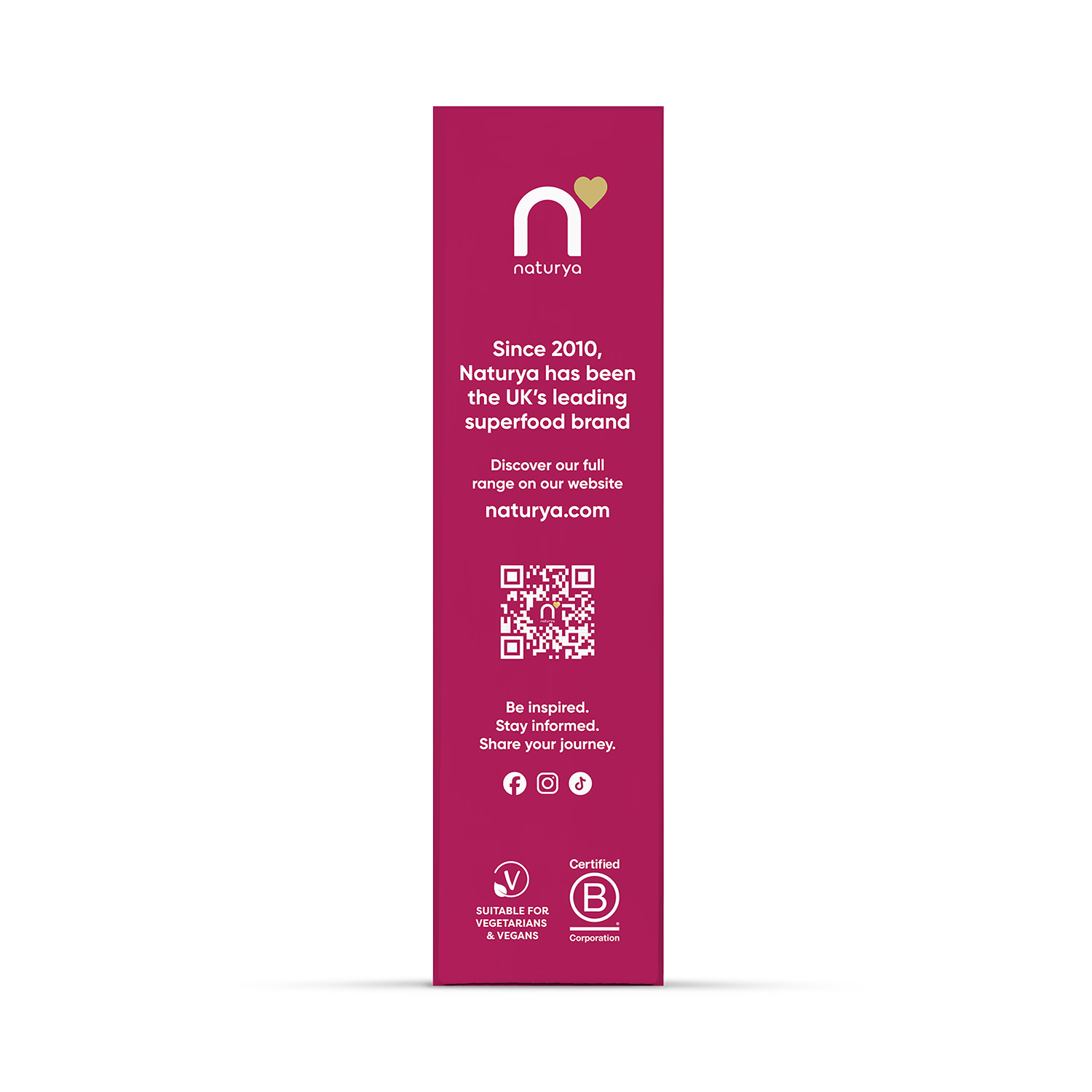 Naturya porridge Strawberry & Acai 375g, imported from the UK