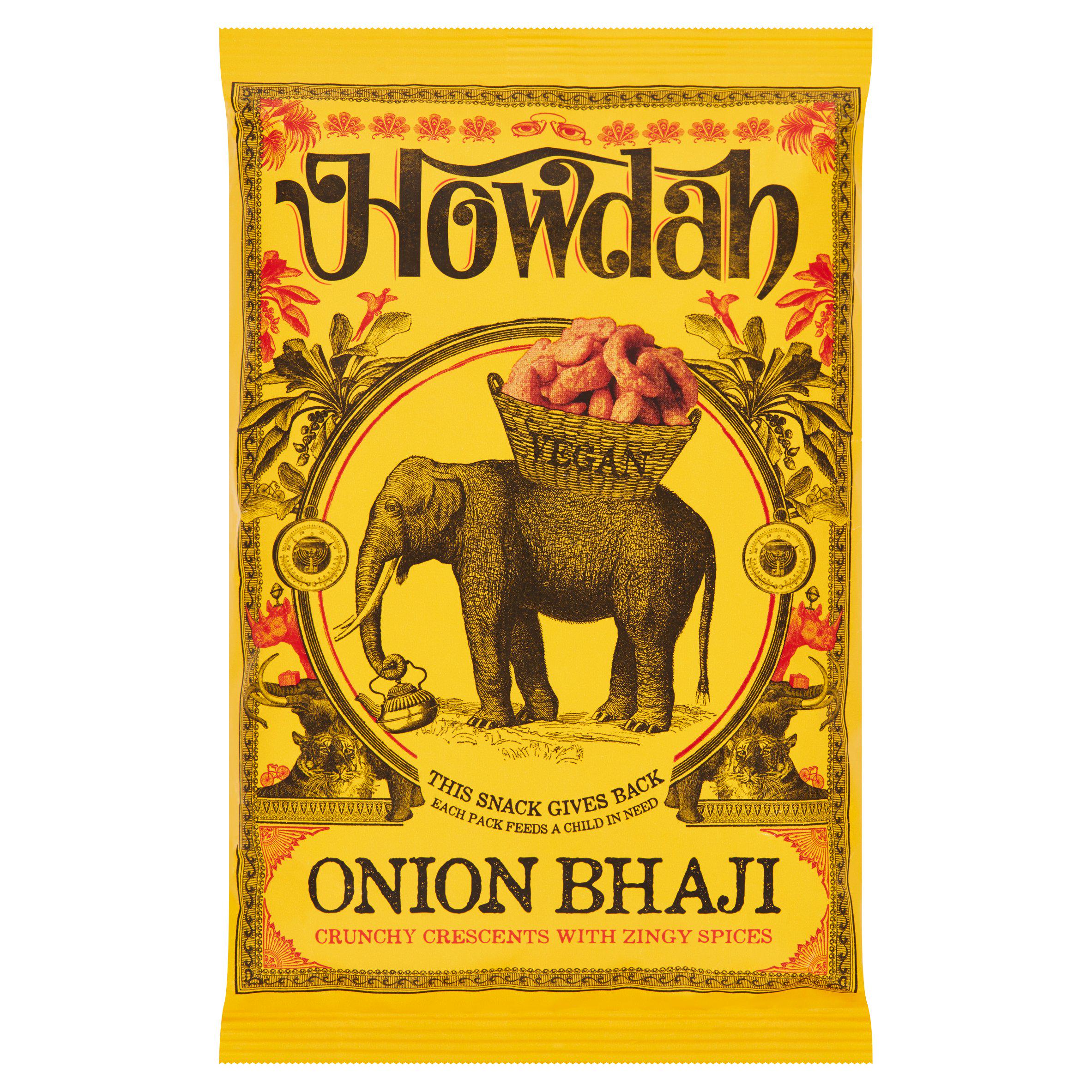 Howdah Onion Bhaji Crunchy Crescents with Zingy Spices 150g Food cupboard essentials Sainsburys   