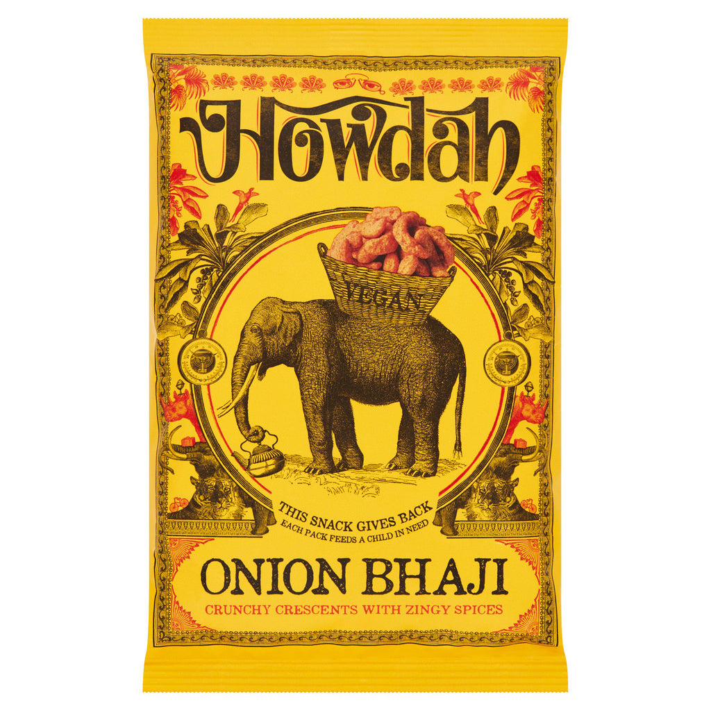 Howdah Onion Bhaji Crunchy Crescents with Zingy Spices 150g