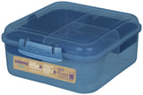 Sistema Bento Cube Lunch Box in assorted colours, 7.7x18.6x16.8cm (British brand)