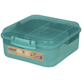 Sistema Bento Cube Lunch Box in assorted colours, 7.7x18.6x16.8cm (British brand)