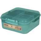 Sistema Bento Cube Lunch Box in assorted colours, 7.7x18.6x16.8cm (British brand)