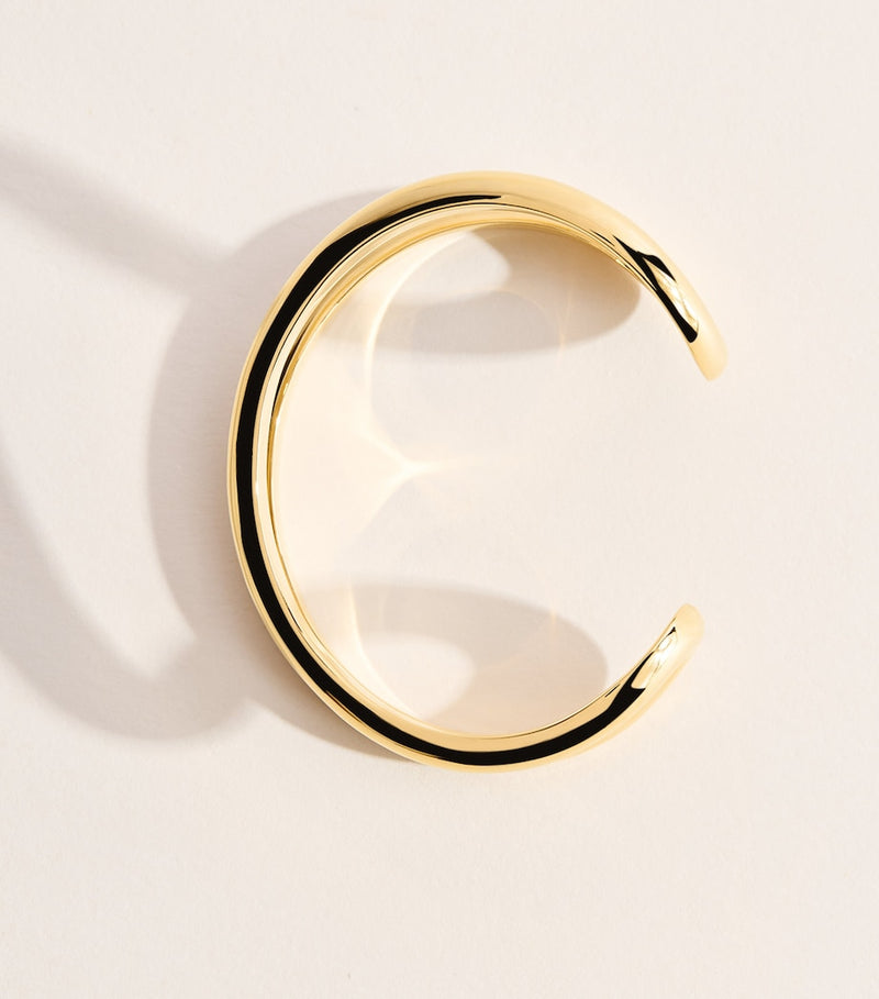 LIÉ STUDIO Maggie cuff bracelet gold plated 5.5cm UK version